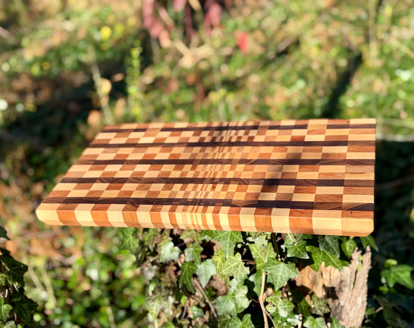 Behind the Lines - Illusion End Grain Cutting Board