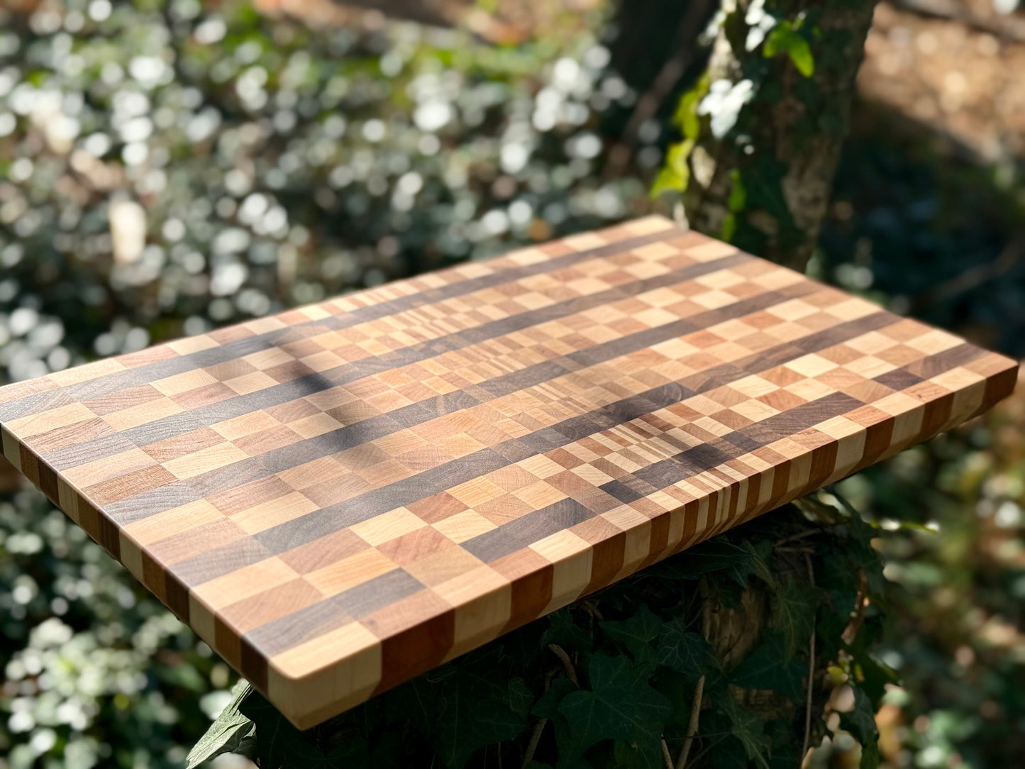 Behind the Lines - Illusion End Grain Cutting Board
