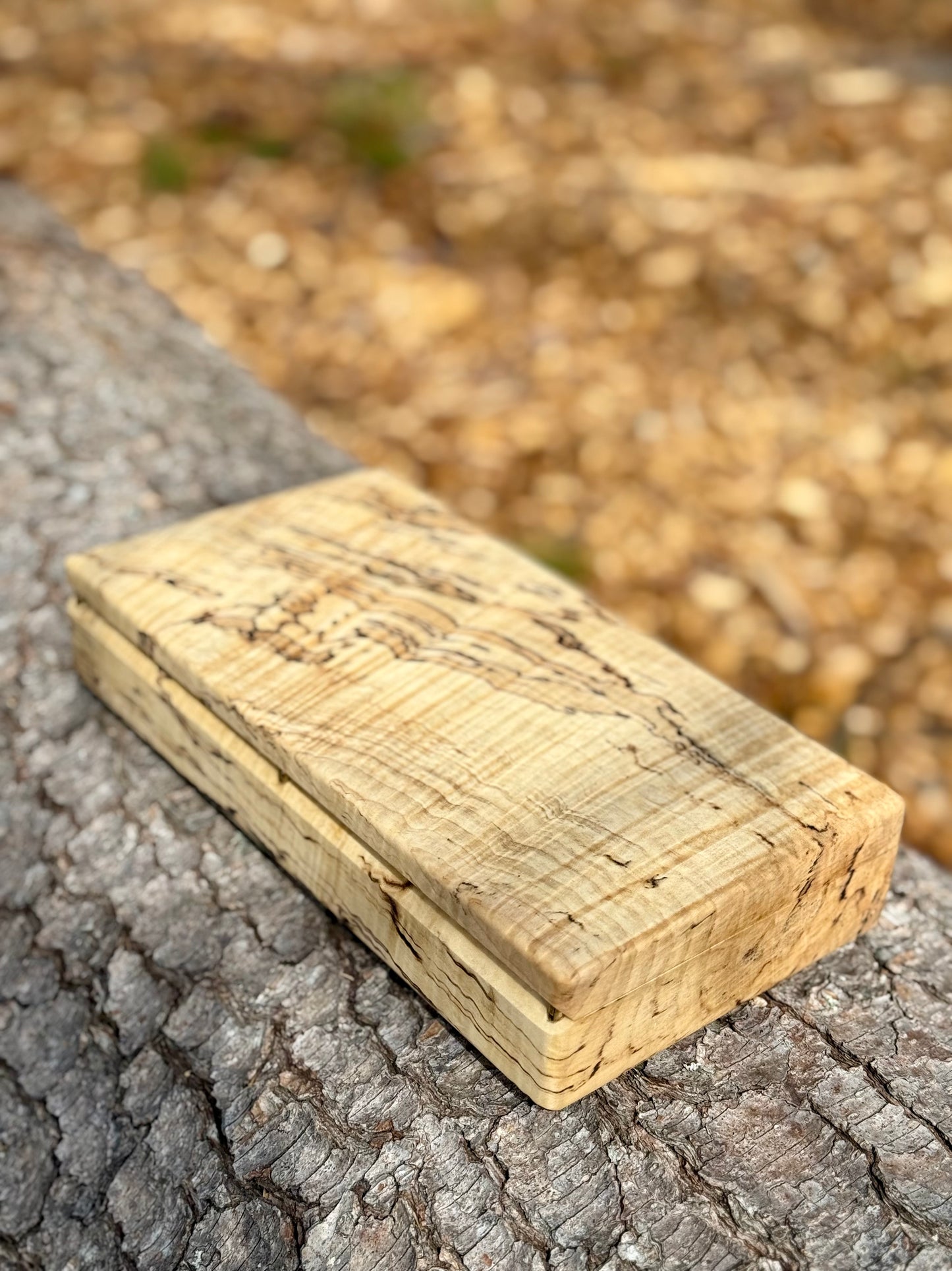 Spalted Curly Maple Keepsake Box | Handmade Jewelry Box