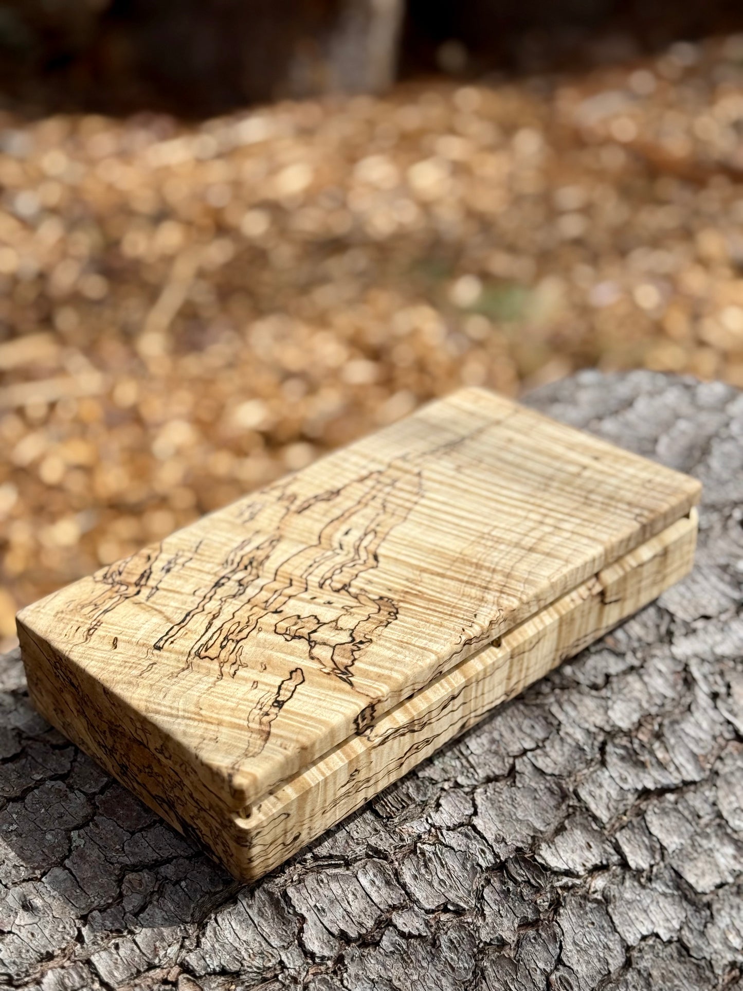 Spalted Curly Maple Keepsake Box | Handmade Jewelry Box