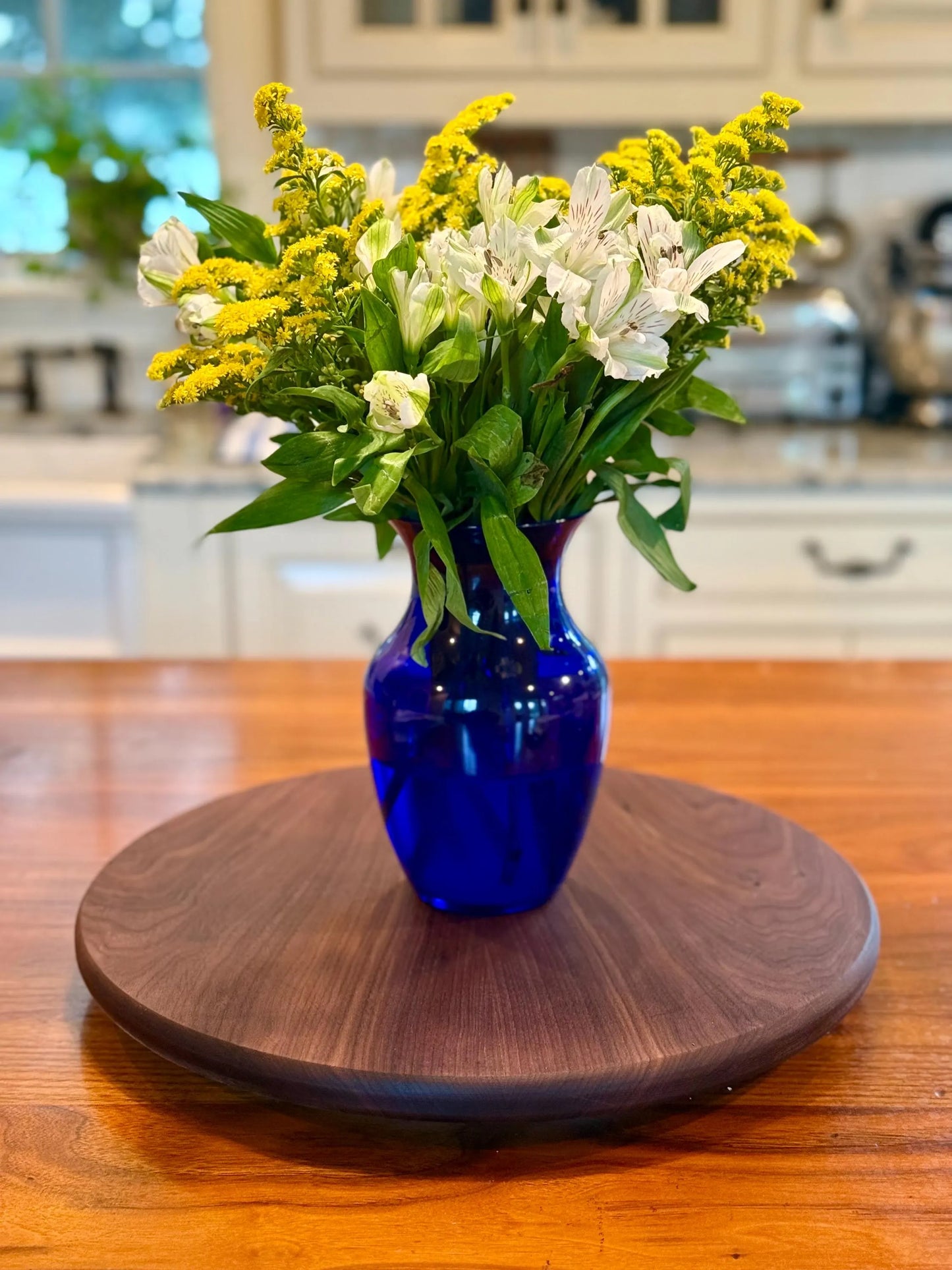 Handmade Walnut Lazy Susan – Custom Sizes Available