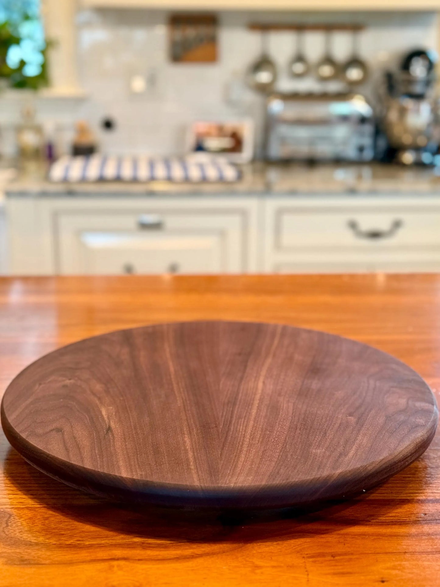 Handmade Walnut Lazy Susan – Custom Sizes Available
