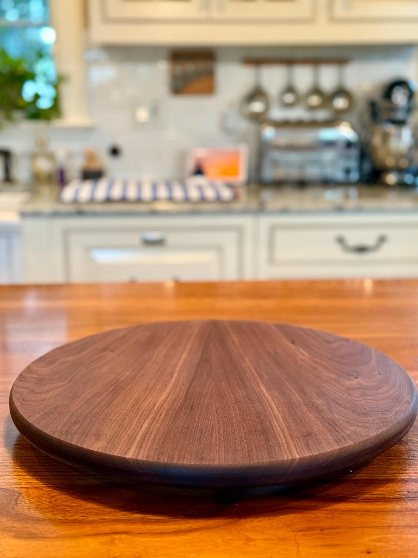 Handmade Walnut Lazy Susan – Custom Sizes Available