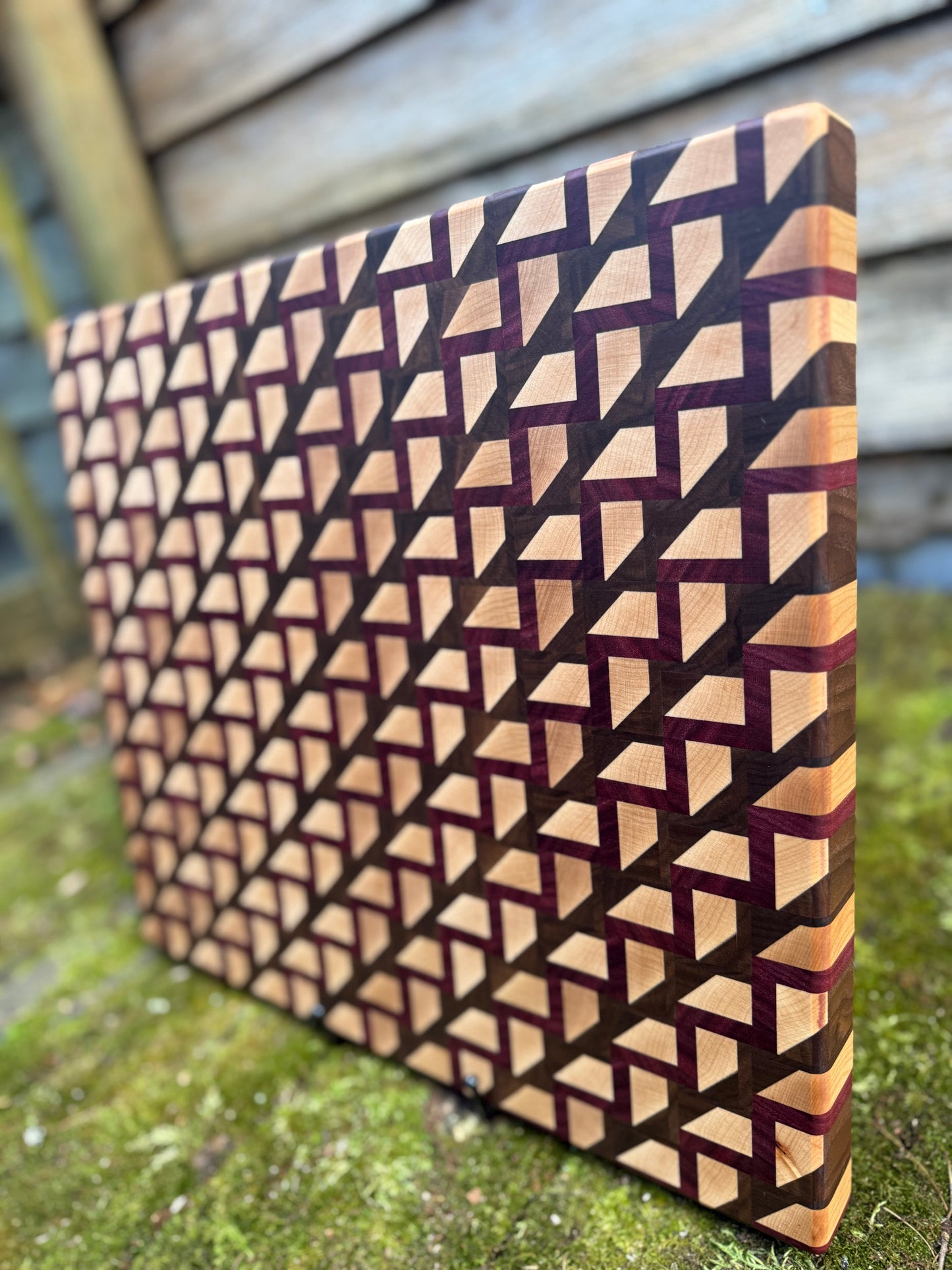 ZigZag Illusion with Purple Heart