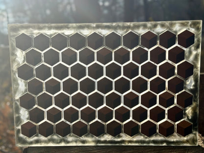 Signature HoneyCubed Cutting Board in Smoky Gold