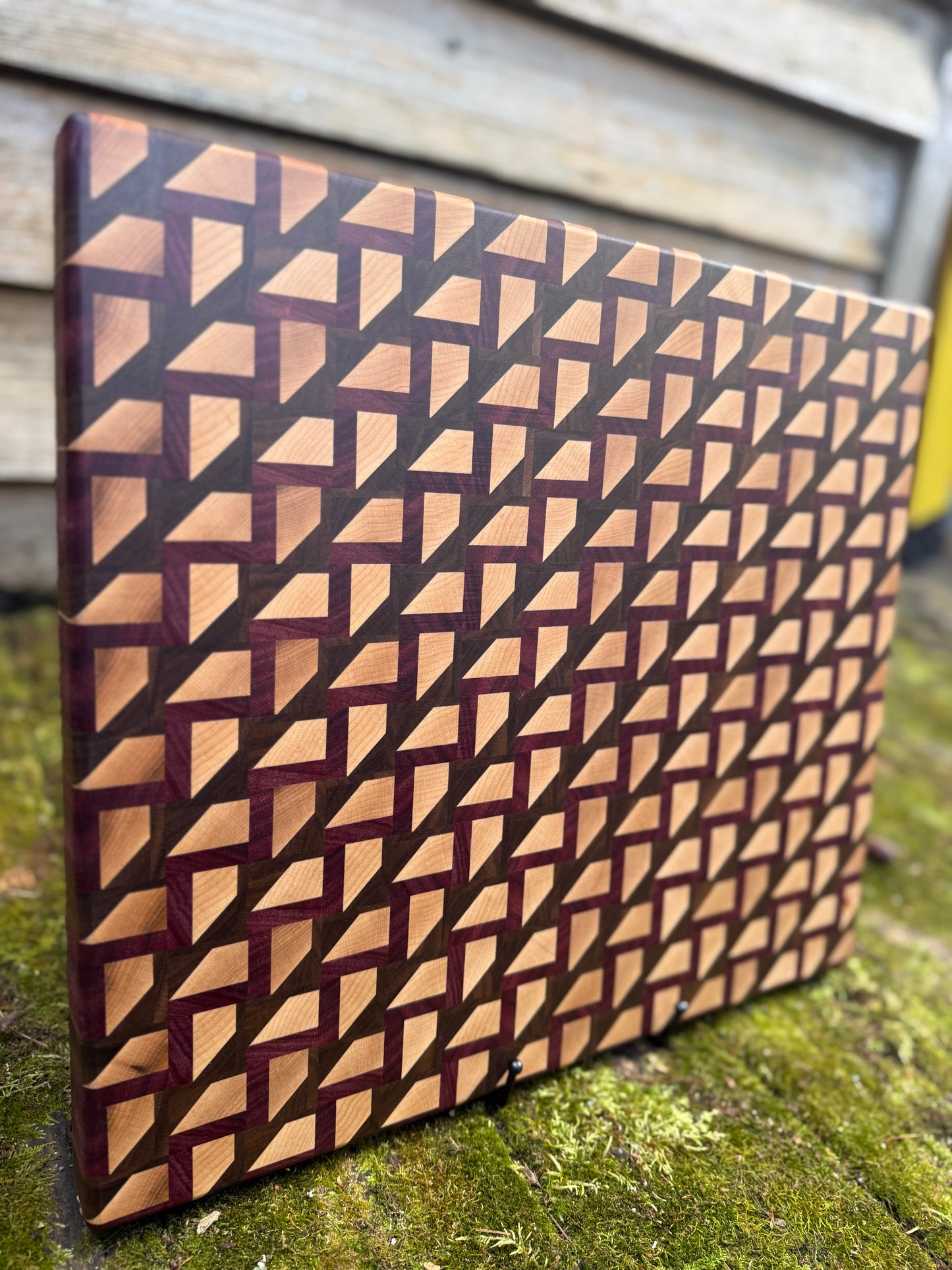 ZigZag Illusion with Purple Heart