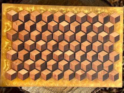 Signature HoneyCubed Cutting Board in Honey