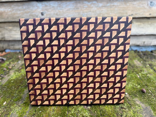 ZigZag Illusion with Purple Heart