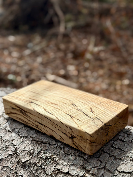 Spalted Curly Maple Keepsake Box | Handmade Jewelry Box