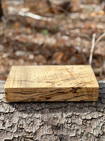 Spalted Curly Maple Keepsake Box | Handmade Jewelry Box